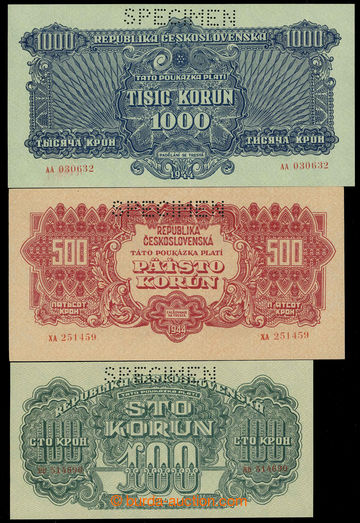 226432 - 1944 Ba.56-61, selection of koruna orders 1 Koruna -1000K SP