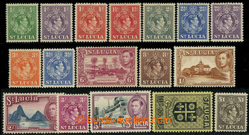 226594 - 1938 SG.128a-141, Jiří VI. - Motivy 1/2P-£1; bezvadné, u