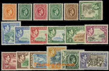 226603 - 1938 SG.144-157, George VI. - Motives 1/2P-£1; very fine se