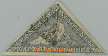 226734 - 1862 SG.7c, Allegory 6P slate lilac on blued paper, print P.