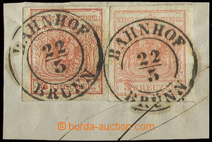 22685 - 1850 2 stamp. issue I 3 Kreuzer various shades (carmine + ro