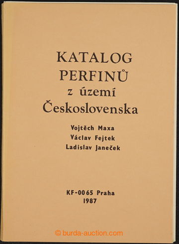 226887 - 1987  PERFINS / Catalogue perfins from territory Czechoslova