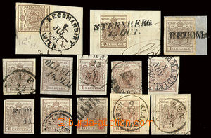 22695 - 1850 comp. 8 pcs of stamp. + 5  pcs cut-squares values 6 Kre