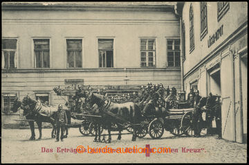 226974 - 1917 CHEB (Eger) - hasičská zbrojnice, povozy dobrovolnýc