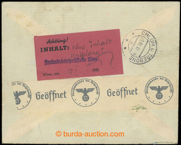 226989 - 1940 Achtung! INHALT: ohne Inhalt eingelangt/ Wien am 17.III