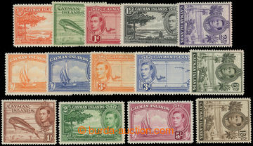 227144 - 1938-1948 SG.115-126a, George VI. Motives ¼P - 10Sh; comple