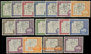 227177 - 1946-1949 SG.G1-G8, G9-G16, Jiří VI. Mapy, obě série; be