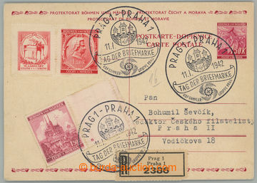 227196 - 1942 PR81,  PRAG 1 - PRAGUE 1/ Tag der Briefmarke, 3 print b