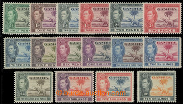 227197 - 1938-1946 SG.151-160, George VI. ½P - 10Sh; complete set, c