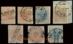 22720 - 1856 comp. 6 pcs of stamp. and 1 cut-square with various tlo