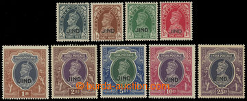 227218 - 1941-1943 SG.127-136, George VI. 3P - 25R (without value 15R