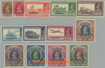 227229 - 1939 SG.36-51w, indické Jiří VI. Portréty a dopravní pr