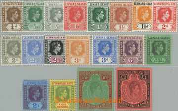 227231 - 1938-1951 SG.95-114c, Jiří VI. ¼P - £1; kompletní zákl
