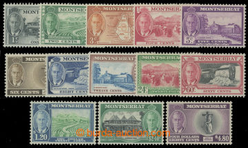227234 - 1951 SG.123-135, George VI. Motives 1C - £4.80; complete se