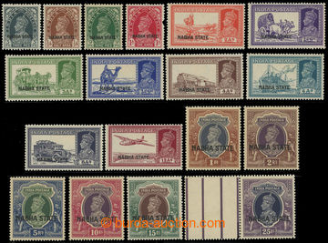 227240 - 1938 SG.77-94, Jiří VI. Portréty a dopravní prostředky 