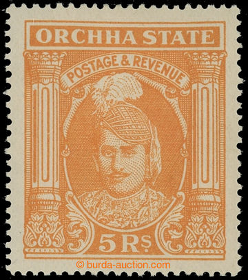227282 - 1939-1942 SG.44, Vir Singh II. 5R žlutooranžová; kat. £4