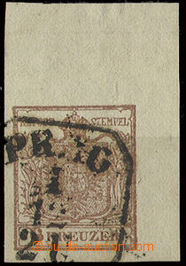 22731 - 1850 I.emise 6Kr pravý horní rohový kus, HP typ Ia. Ferch