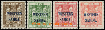 227316 - 1945-1953 SG.207-210, zn. NZ 2Sh6P - £1 s přetiskem WESTER