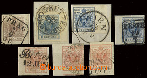 22733 - 1850 collection of 7pcs of I.issue with different margines, 