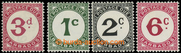 227356 - 1947-1950 SG.D3, D4-D6, Postage due stmp 3P 1947 + 1C - 6C 1