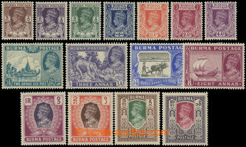 227369 - 1946 SG.51-63, George VI. Portraits and motives 3P - 10R; co