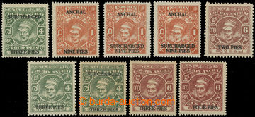 227391 - 1943 SG.92-97, Kerala Varma II. 3P/4P - 4P/6P, complete set 