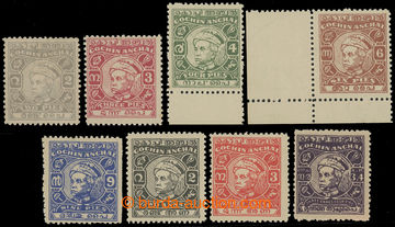 227395 - 1948-1950 SG.109-116, Kerala Varma III. 2P - 3A4P; kompletn