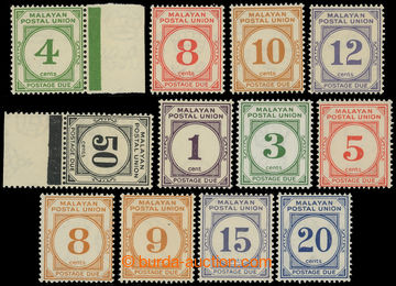 227435 - 1936-1949 SG.D2-D6, D7-D13, Postage due stamps 4C - 50C issu