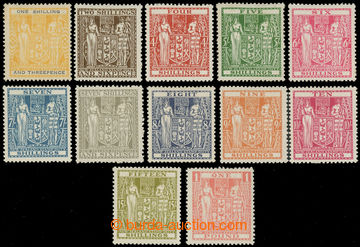 227445 - 1940-1958 SG.F192-F203, postally fiscal Coat of arms 1Sh3P -
