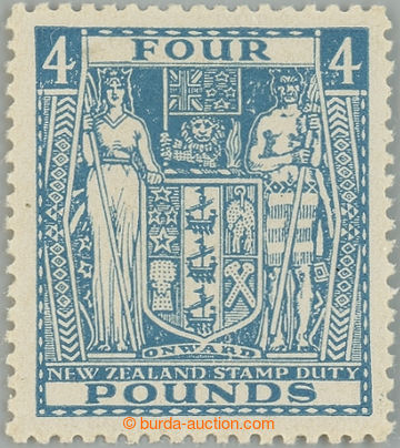 227446 - 1952 SG.F210, postally fiscal Coat of arms £4 pale blue; ve