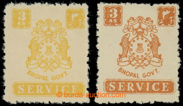 227466 - 1944-1949 SG.O354, O354d, služební Znak 3A žlutá a 3A or