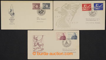 227622 - 1947 FDC 4B/47  World Youth Meeting with stamp. Pof.456-457 