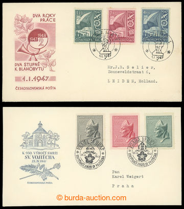 227657 - 1947 FDC 1B/47  Two-year plan with stamp. Pof.447-449 + FDC 