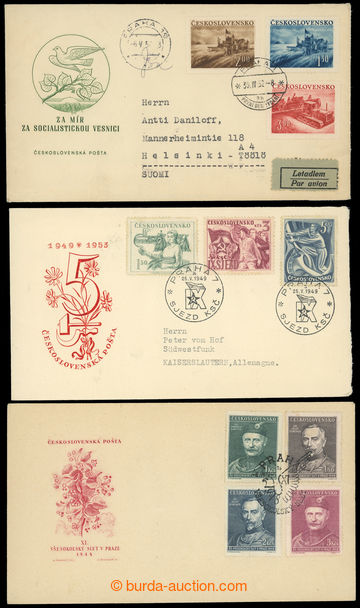 227665 - 1948-1952 ODLIŠNÉ VYLEPENÍ ZNÁMEK / FDC 3B/48v XI. všes
