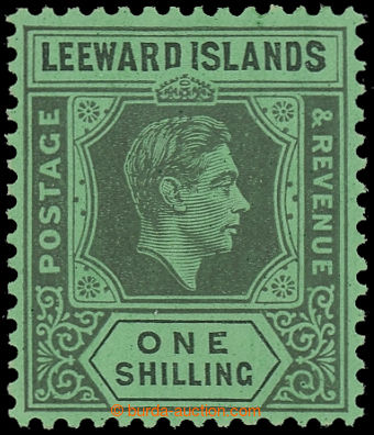 227720 - 1938 SG.110a, George VI. 1Sh with plate variety D-I flaw; ve