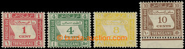 227731 - 1937 SG.D1-D4, Postage due stamps 1C - 10C; complete set, c.
