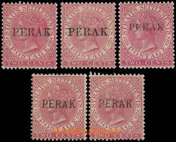 227742 - 1884-1891 SG.17, 18, 19a, 20(2x), Viktorie Straits Settlemen