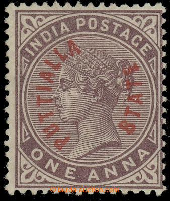 227756 - 1884 SG.2, Viktorie 1A s červeným přetiskem PUTTIALLA STA