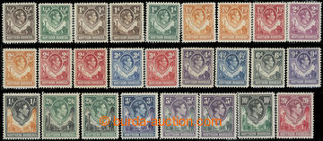 227777 - 1938-1952 SG.25-45, George VI. ½P - 20Sh; very fine and com