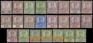 227781 - 1922-1941 SG.103-125, Sultán Ibrahim 1C - $10; bezvadná a 