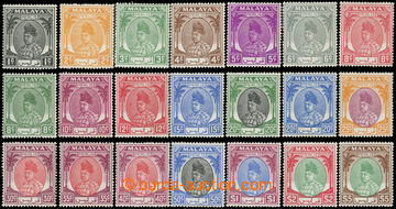 227782 - 1951 SG.7-27, Rádža S. Putra 1C-5$; complete set, c.v.. £