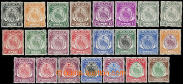 227785 - 1949 SG.42-62, Coat of arms 1C - 5$; very fine set, in addit