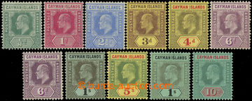 227787 - 1907 SG.25-34, Edward VII. 1/2P-5Sh, additional values 1Sh a