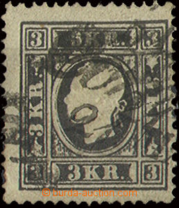 22782 - 1859 issue II 3 Kreuzer, Mi.11 type II. Very nice. Ferchenba