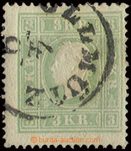 22786 - 1859 II.emise 3Kr zelená, Mi.12. DR Olmütz. Ferch. 220€