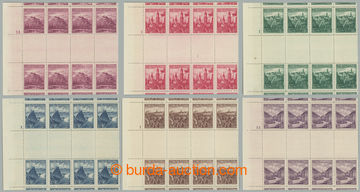 227877 - 1936 Pof.304-310Ms(2), Country, castles, town, line 6 pcs of