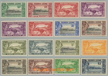 227878 - 1938-1944 SG.188-200, George VI. Motives ½P - £1; complete