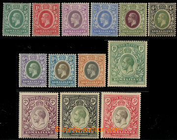 227879 - 1912-1919 SG.60-72, Jiří V. ½A - 5R, průsvitka Multiple 