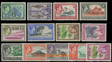 227894 - 1939-1951 SG.60-72, Jiří VI. ½P - 10Sh; kompletní série