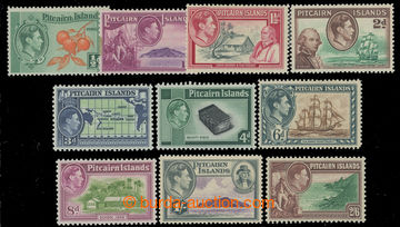 227898 - 1940-1951 SG.1-8, Jiří VI. Motivy ½P - 2Sh6P; kompletní 